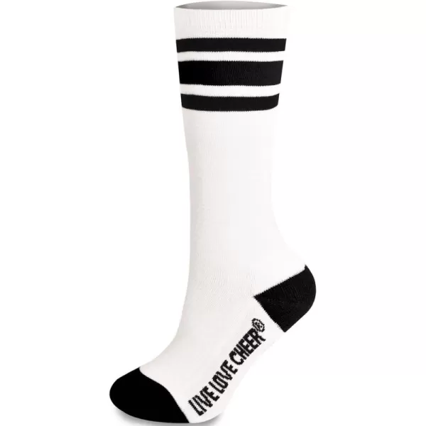 chassé Cheerleading Striped Knee-High Socks