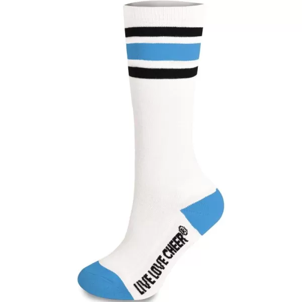 chassé Cheerleading Striped Knee-High Socks