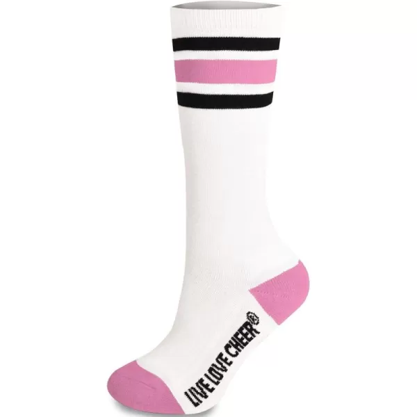 chassé Cheerleading Striped Knee-High Socks
