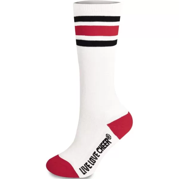chassé Cheerleading Striped Knee-High Socks