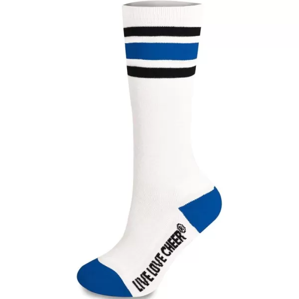 chassé Cheerleading Striped Knee-High Socks