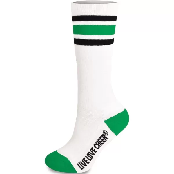 chassé Cheerleading Striped Knee-High Socks