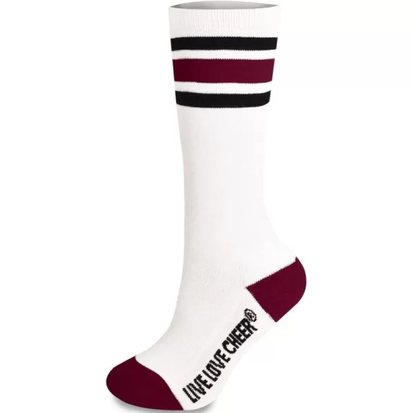 chassé Cheerleading Striped Knee-High Socks