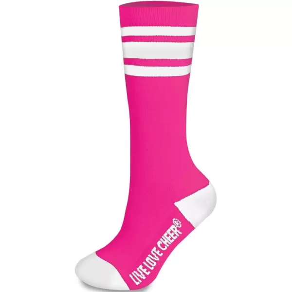chassé Cheerleading Striped Knee-High Socks