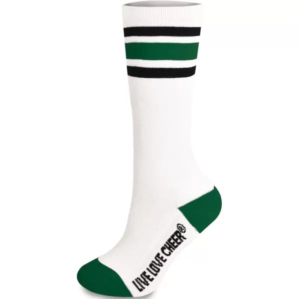 chassé Cheerleading Striped Knee-High Socks