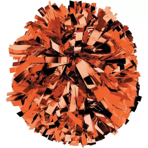 chassé Metallic Cheerleading Poms - Shiny Metallic Cheer Pom with Baton Handle for Dance Sports Celebrations 