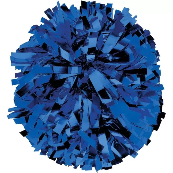 chassé Metallic Cheerleading Poms - Shiny Metallic Cheer Pom with Baton Handle for Dance Sports Celebrations 
