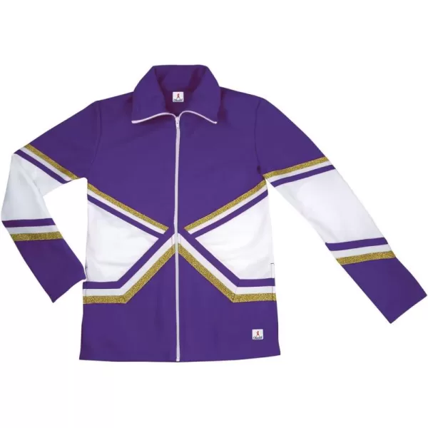 chassé Metallic Double Knit Warm-Up Jacket - Youth Girl Sizes