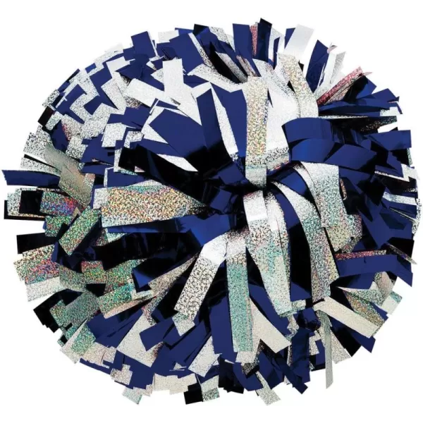 chassé Metallic with Holographic Mix Cheerleading Pom - Black/Gold