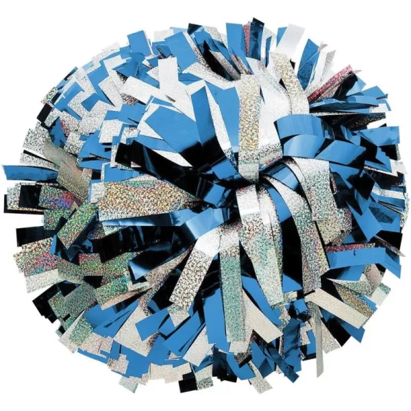 chassé Metallic with Holographic Mix Cheerleading Pom - Black/Gold