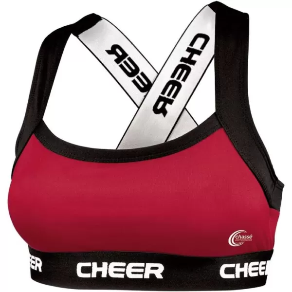 chassé Performance C-Prime 2.0 Fitted Cheerleading Practice Sports Bra - - Youth