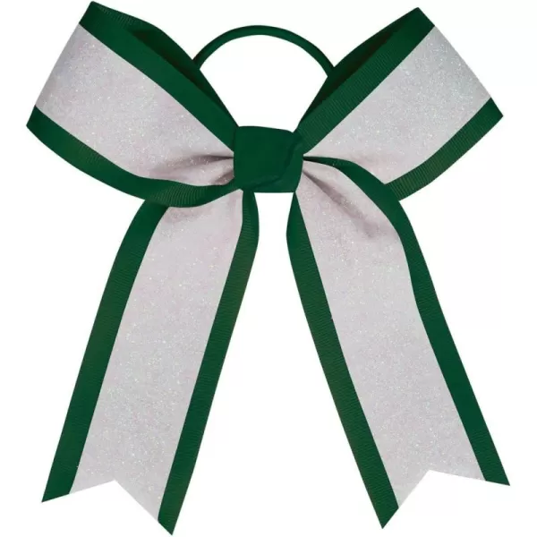 chassé White Glitter Hair Bow
