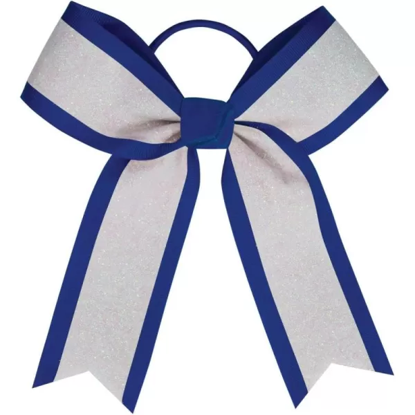 chassé White Glitter Hair Bow