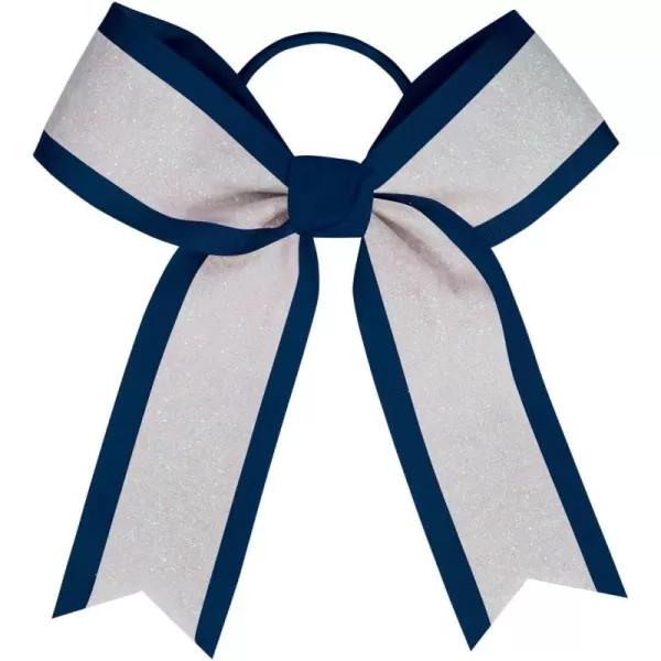 chassé White Glitter Hair Bow