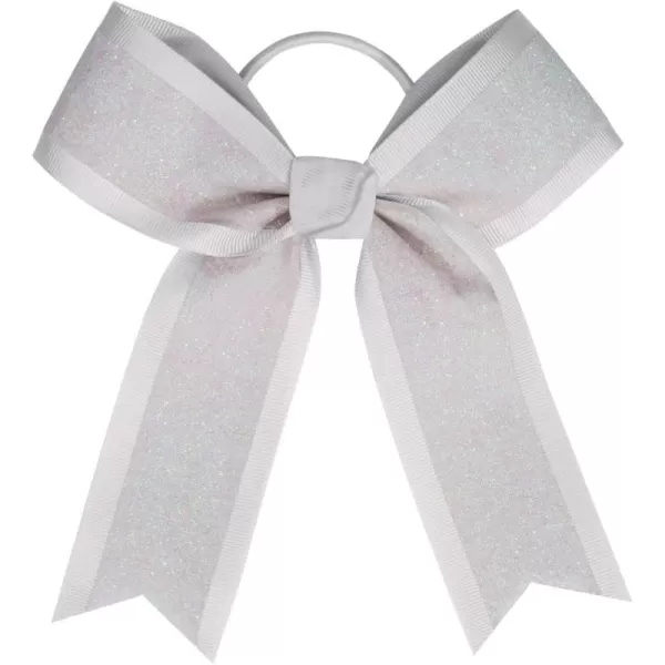 chassé White Glitter Hair Bow
