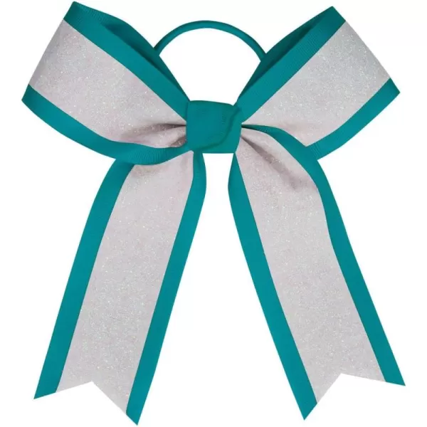 chassé White Glitter Hair Bow