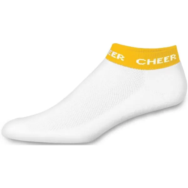 chassé Women's In-Stock Low Anklet With Cheer Stripe Socks - Adult Sizes