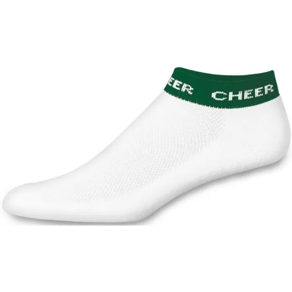 chassé Women's In-Stock Low Anklet With Cheer Stripe Socks - Adult Sizes