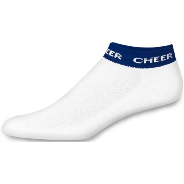 chassé Women's In-Stock Low Anklet With Cheer Stripe Socks - Adult Sizes