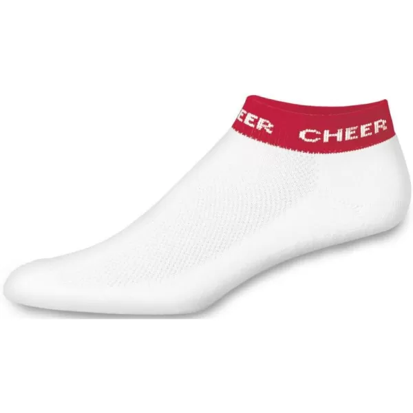 chassé Women's In-Stock Low Anklet With Cheer Stripe Socks - Adult Sizes