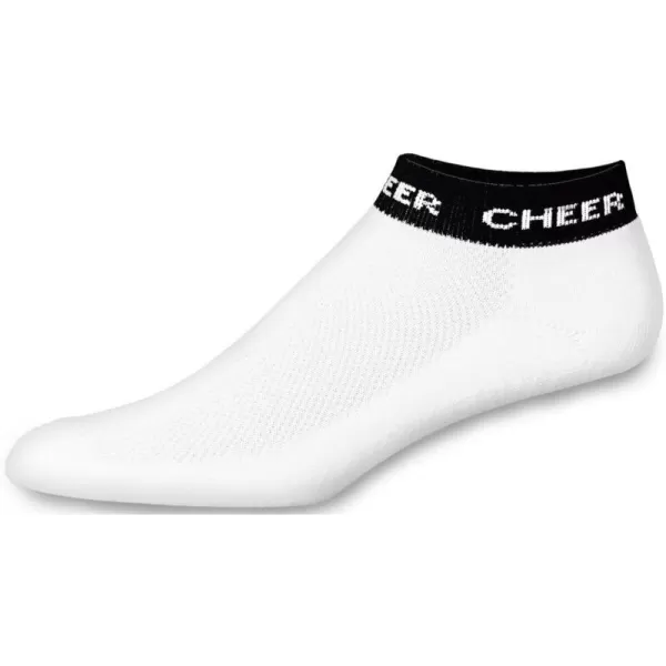 chassé Women's In-Stock Low Anklet With Cheer Stripe Socks - Adult Sizes