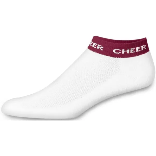 chassé Women's In-Stock Low Anklet With Cheer Stripe Socks - Adult Sizes