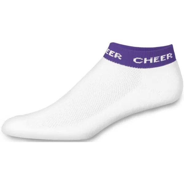 chassé Women's In-Stock Low Anklet With Cheer Stripe Socks - Adult Sizes