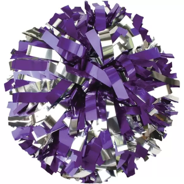 chassé Youth 2-Color Metallic Cheerleading Pom Mred/Msil