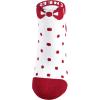 imagechass Womens Bow And Dots Anklet WhiteRed Adult