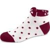 imagechass Girls Bow And Dots Anklet WhiteMaroon Youth
