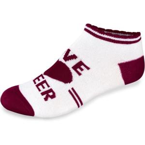 imagechass Cheer Heart Anklet  WhiteMaroonAdult