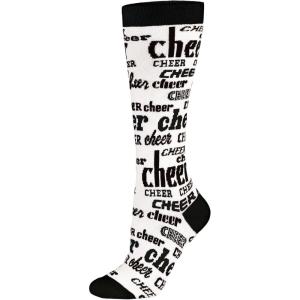 imagechass Girls KneeHigh Nothing But Cheer SockBlk Youth