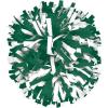 imagechass Cheerleading Pom  Classic 2Color Cheer Pom with Baton Handle for Dance Sports Celebrations Sold IndividuallyForest Grn