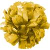 imagechass Youth Girls Cheerleading Pom  Solid Color Classic Pom Pom with Kap Handle for Dance Sports Celebrations Sold Individually Gold