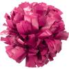 imagechass Youth Girls Cheerleading Pom  Solid Color Classic Pom Pom with Kap Handle for Dance Sports Celebrations Sold Individually Pink
