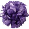 imagechass Youth Girls Cheerleading Pom  Solid Color Classic Pom Pom with Kap Handle for Dance Sports Celebrations Sold Individually Purple