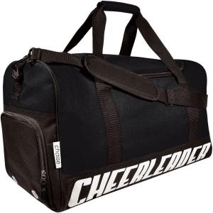 imageChass Girls Travel Sport Bag With Cheerleader Imprint  PurpleBLACK