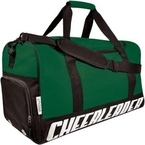 imageChass Girls Travel Sport Bag With Cheerleader Imprint  PurpleDARK GREEN