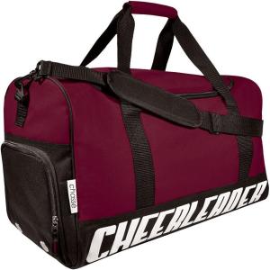 imageChass Girls Travel Sport Bag With Cheerleader Imprint  PurpleMAROON