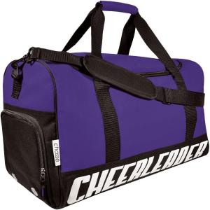 imageChass Girls Travel Sport Bag With Cheerleader Imprint  PurplePURPLE