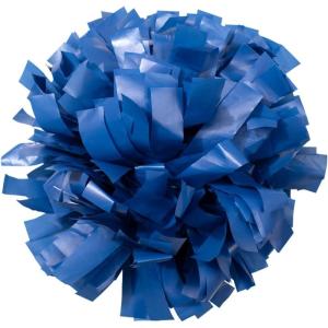 imagechass Youth Girls Cheerleading Pom  Solid Color Classic Pom Pom with Kap Handle for Dance Sports Celebrations Sold Individually Royal
