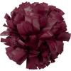 imagechass Youth Girls Cheerleading Pom  Solid Color Classic Pom Pom with Kap Handle for Dance Sports Celebrations Sold Individually Maroon