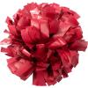 imagechass Youth Girls Cheerleading Pom  Solid Color Classic Pom Pom with Kap Handle for Dance Sports Celebrations Sold Individually Red