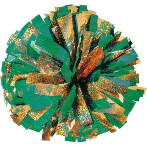 imageChasse Holographic Cheerleading Pom Pom  2Color Shiny Cheer Pom with Baton Handle for Dance Sports Celebrations Sold IndividuallyKELLYGOLD