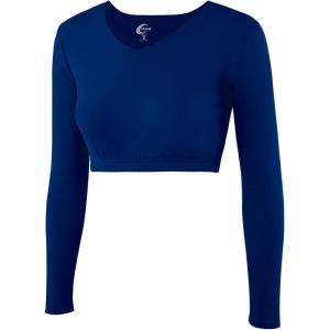imagechass Cropped VNeck BodysuitNavy