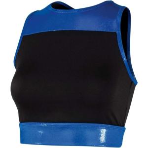imagechass Performance Revolve 360 Glitter Band BraMetallic Royal