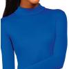 imagechass Stretch Nylon Turtleneck BodysuitNavy