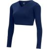 imagechass Cropped VNeck Bodysuit Youth SizesNavy 20