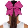 imagechass Glitter Performance Hair BowGlitter White