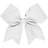 imagechass Glitter Performance Hair BowGlitter White